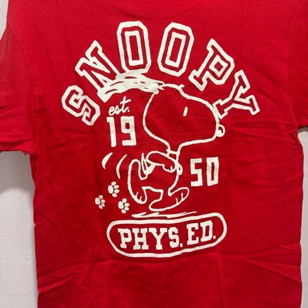 New Snoopy & Woodstock Red Cotton Tee - Picture 4 of 4